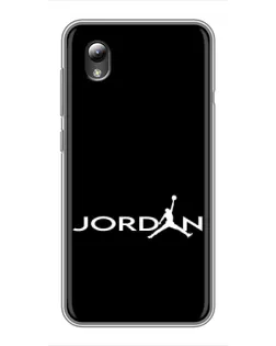Чехол для ZTE Blade L8 с картинкой «Jordan White Logo»
