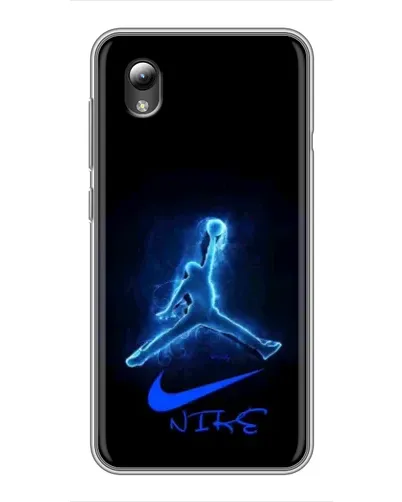 Чехол для ZTE Blade L8 с картинкой «Jordan Neon Blue»