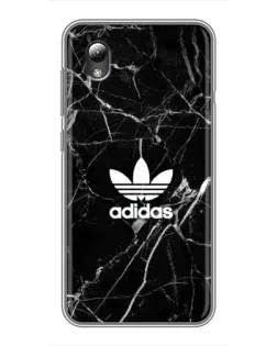Чехол для ZTE Blade L8 с картинкой «Белый мрамор Adidas»