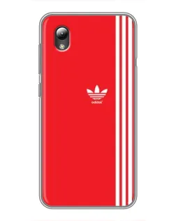 Чехол для ZTE Blade L8 с картинкой «Красный минимализм Adidas»