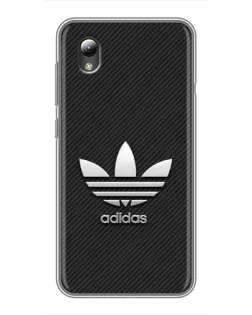 Чехол для ZTE Blade L8 с картинкой «Adidas Карбоновая текстура»