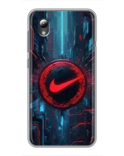 Чехол для ZTE Blade L8 с картинкой «Техногенный стиль Nike»