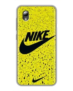 Чехол для ZTE Blade L8 с картинкой «Желтый текстурный Nike»