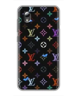 Чехол для ZTE Blade L8 с картинкой «Цветная монограмма LV»