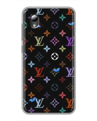 Чехол для ZTE Blade L8 с картинкой «Цветная монограмма LV»