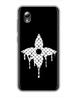 Чехол для ZTE Blade L8 с картинкой «Цветочная монограмма»