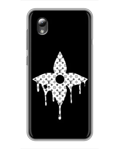 Чехол для ZTE Blade L8 с картинкой «Цветочная монограмма»