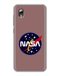 Чехол для ZTE Blade L8 с картинкой «NASA — ретро космос»
