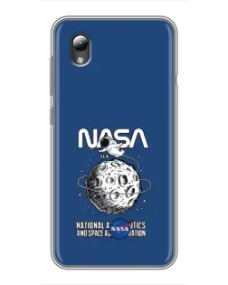 Чехол для ZTE Blade L8 с картинкой «NASA — лунная миссия»