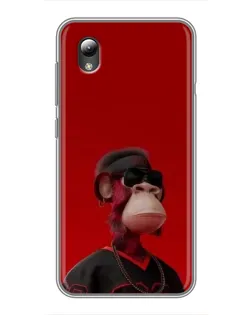 Чехол для ZTE Blade L8 с картинкой «Bored Ape в красном» Чехол для ZTE Blade L8 с картинкой «Bored Ape в красном»