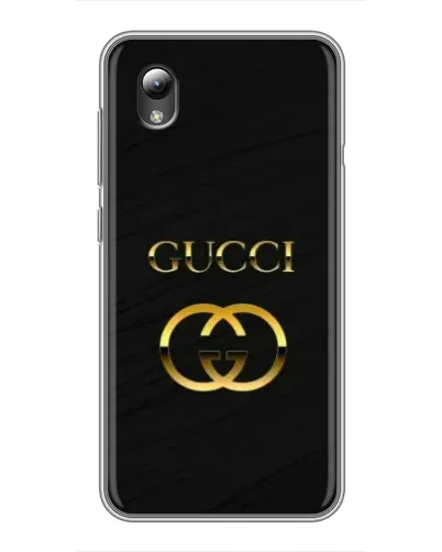 Чохол для ZTE Blade L8 з картинкою «Золотий логотип Gucci»