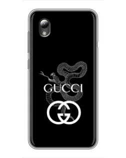 Чохол для ZTE Blade L8 з картинкою «Gucci — срібна змія»