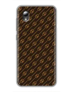 Чохол для ZTE Blade L8 з картинкою «Gucci — золоті діагоналі»