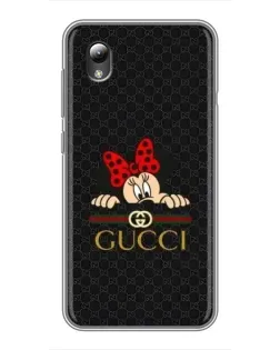 Чохол для ZTE Blade L8 з картинкою «Мінні Маус Gucci — чорний»