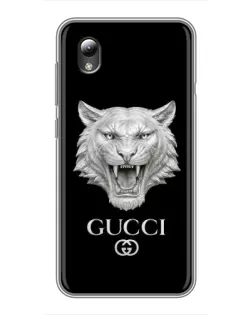 Чехол для ZTE Blade L8 с картинкой «Gucci — серебряный лев»