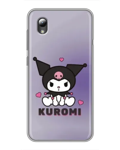 Чехол для ZTE Blade L8 с картинкой «Kuromi — фиолетовый арт»