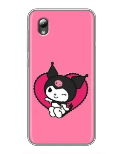 Чехол для ZTE Blade L8 с картинкой «Kuromi — любовь в сердце»
