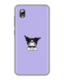 Чехол для ZTE Blade L8 с картинкой «Kuromi — фиолетовый минимализм»