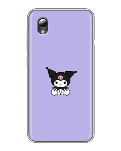 Чехол для ZTE Blade L8 с картинкой «Kuromi — фиолетовый минимализм»