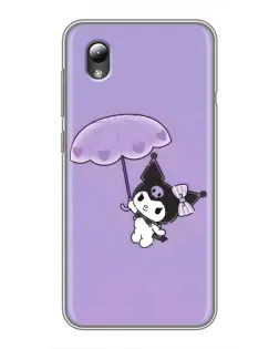 Чехол для ZTE Blade L8 с картинкой «Kuromi с зонтиком»