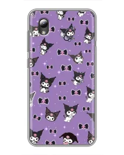 Чехол для ZTE Blade L8 с картинкой «Kuromi — паттерн»