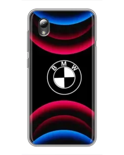Чохол для ZTE Blade L8 з картинкою «Логотип BMW та неонові дуги»