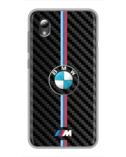 Чохол для ZTE Blade L8 з картинкою «Емблема BMW та карбон»