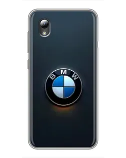 Чохол для ZTE Blade L8 з картинкою «Логотип BMW — мінімалізм»