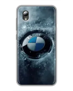 Чехол для ZTE Blade L8 с картинкой «Логотип BMW — лед»
