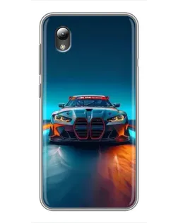 Чехол для ZTE Blade L8 с картинкой «BMW — огни неона»