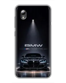 Чехол для ZTE Blade L8 с картинкой «BMW сквозь ночной город»