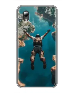 Чехол для ZTE Blade L8 с картинкой «PUBG — свободное падение»