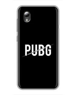 Чехол для ZTE Blade L8 с картинкой «PUBG — белый логотип»