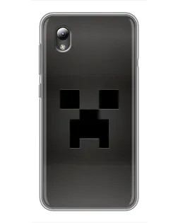 Чехол для ZTE Blade L8 с картинкой «Черный крипер градиент»
