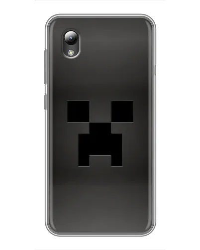 Чехол для ZTE Blade L8 с картинкой «Черный крипер градиент»