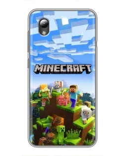 Чехол для ZTE Blade L8 с картинкой «Minecraft классический мир»