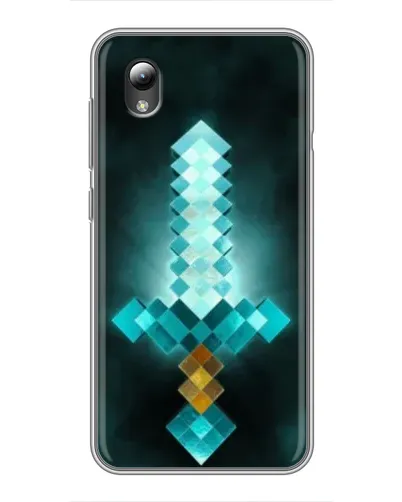 Чехол для ZTE Blade L8 с картинкой «Алмазный меч неон»
