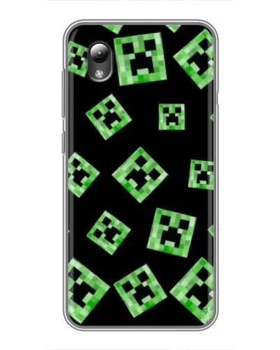 Чехол для ZTE Blade L8 с картинкой «Паттерн с криперами»