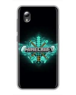 Чехол для ZTE Blade L8 с картинкой «Minecraft Diamond лого»