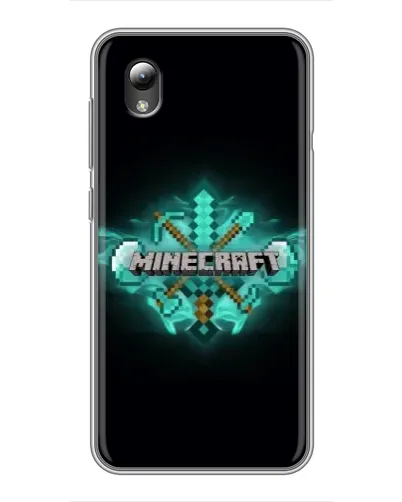 Чехол для ZTE Blade L8 с картинкой «Minecraft Diamond лого»