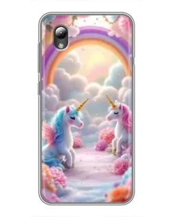 Чохол для ZTE Blade L8 з картинкою «Веселка і єдинороги» Чохол для ZTE Blade L8 з картинкою «Веселка і єдинороги»