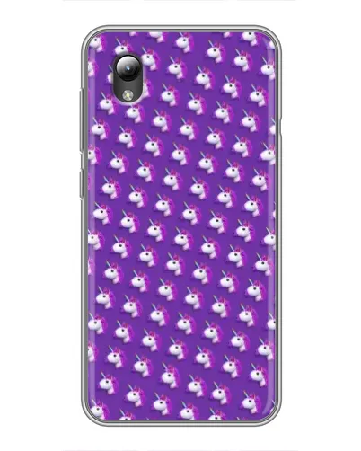 Чехол для ZTE Blade L8 с картинкой «Единороги на фиолетовом»