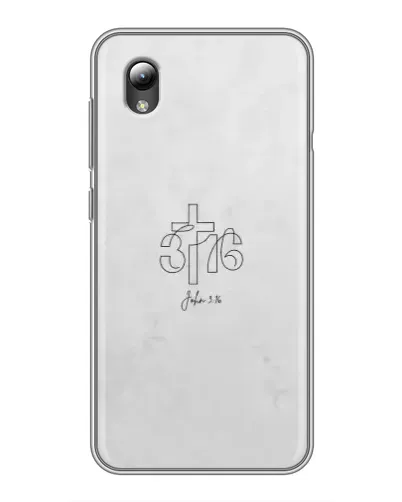 Чехол для ZTE Blade L8 с картинкой «Иоанна 3:16 Крест»