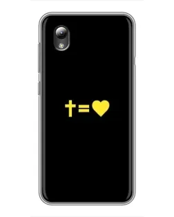 Чехол для ZTE Blade L8 с картинкой «Сердце и Крест»