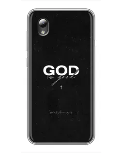 Чехол для ZTE Blade L8 с картинкой «GOD — Бог над всем»