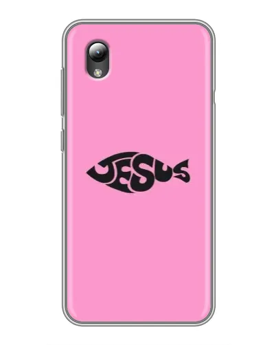 Чехол для ZTE Blade L8 с картинкой «Розовый символ  Jesus»