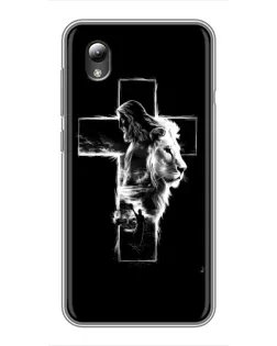 Чехол для ZTE Blade L8 с картинкой «Сияющий крест Jesus»