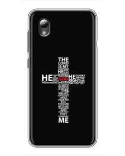 Чехол для ZTE Blade L8 с картинкой «Текстовый крест»
