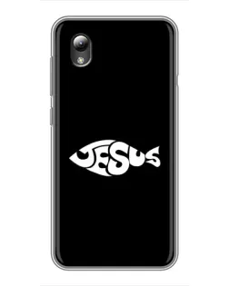 Чехол для ZTE Blade L8 с картинкой «Рыба Jesus»
