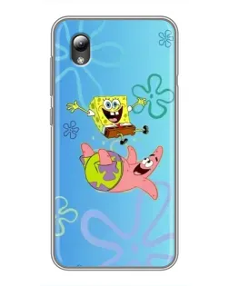 Чехол для ZTE Blade L8 с картинкой «Спанч Боб и Патрик»